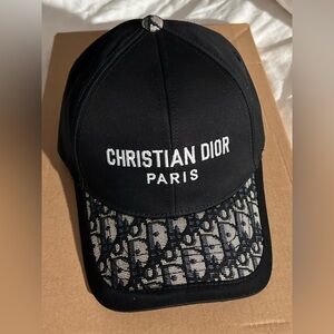 Dior Black Logo Interior Cap